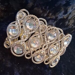 Talbots Silver Crystal Brooch